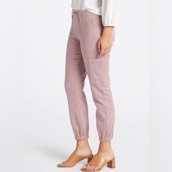Cosmic Blue Love Philippa Mid Rise Crop Jogger Pants light Purple size 2P Nwt - Picture 1 of 5